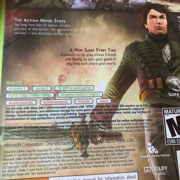 Fable III Xbox 360 complete tested - Picture 5 of 6